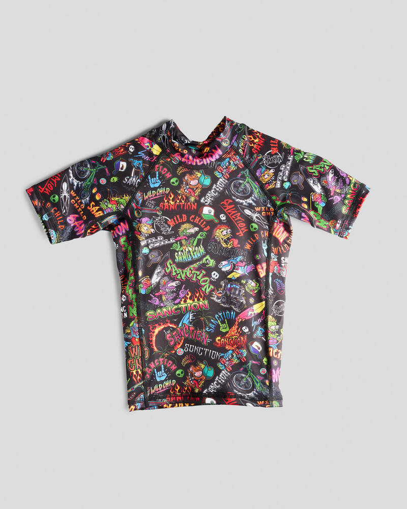 Sanction Toddlers' Shrill Short Sleeve Rash Vest for Mens