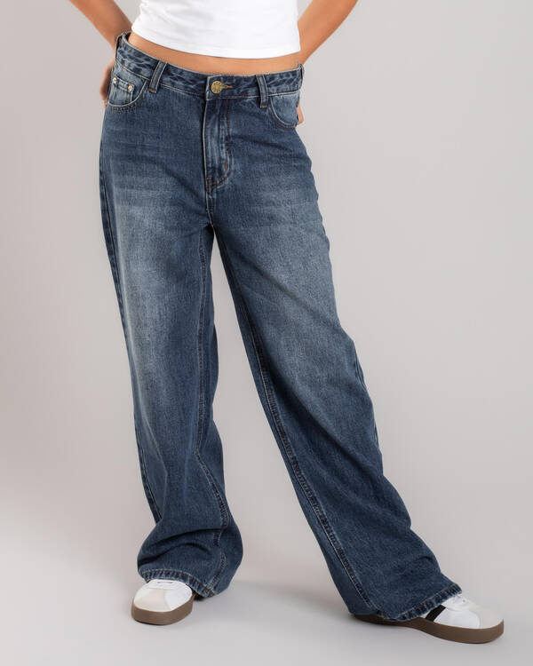 DESU Girls' Icon Straight Leg Jeans for Womens