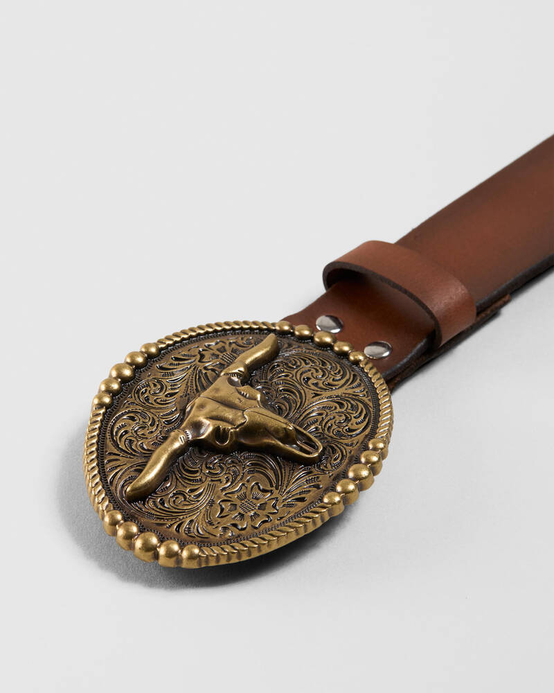 Miscellaneous Ranchman Leather Belt for Mens