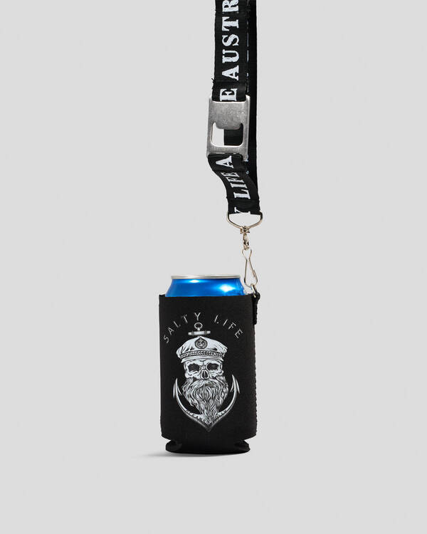 Salty Life Keystone Lanyard Stubby Cooler for Mens