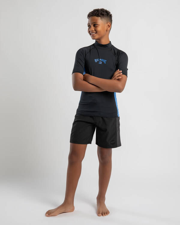 Billabong Boys' Arch Short Sleeve Rash Vest for Mens