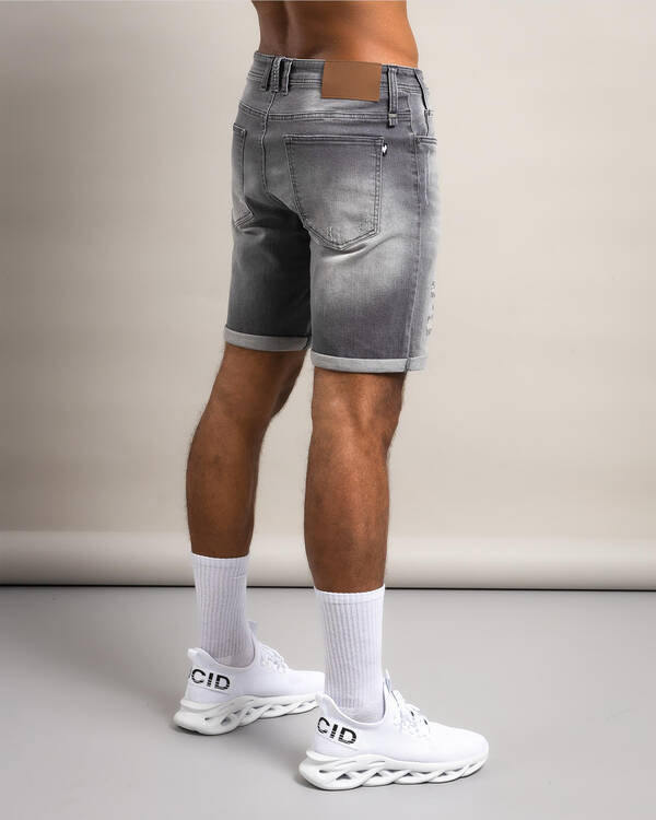 Lucid Amsterdam Denim Walk Shorts for Mens