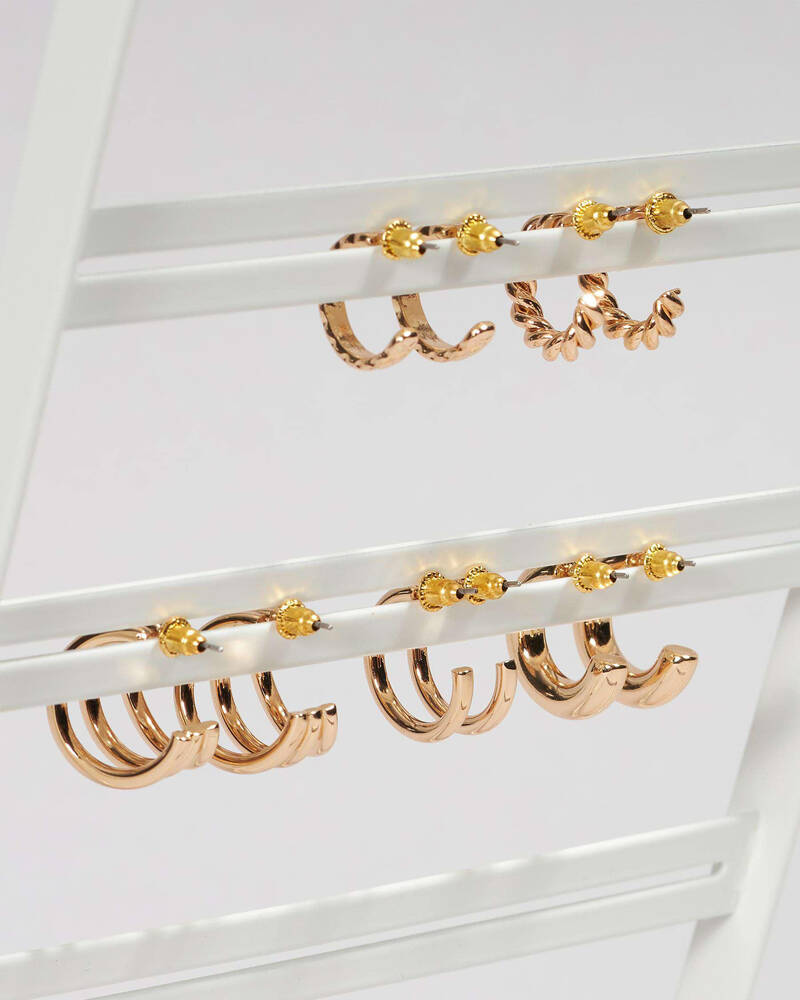Karyn In LA Kati Hoop Earring Pack for Womens