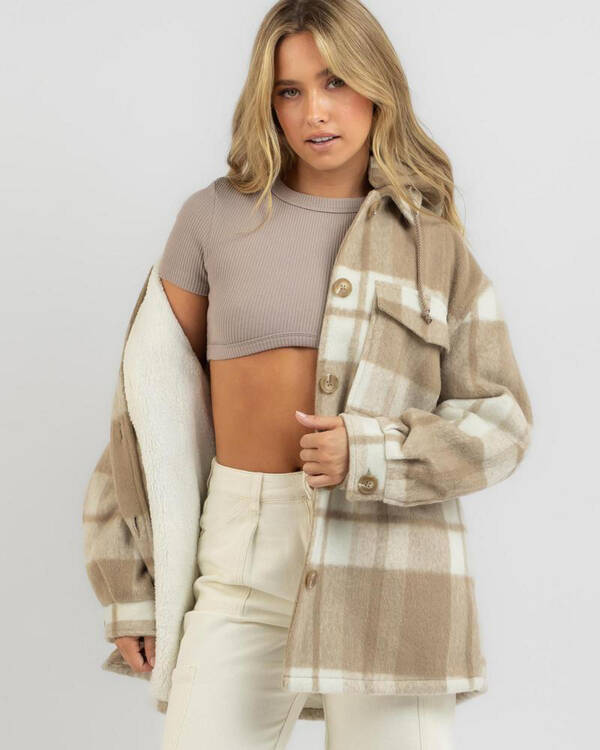 Mooloola Flynn Hooded Shacket for Womens