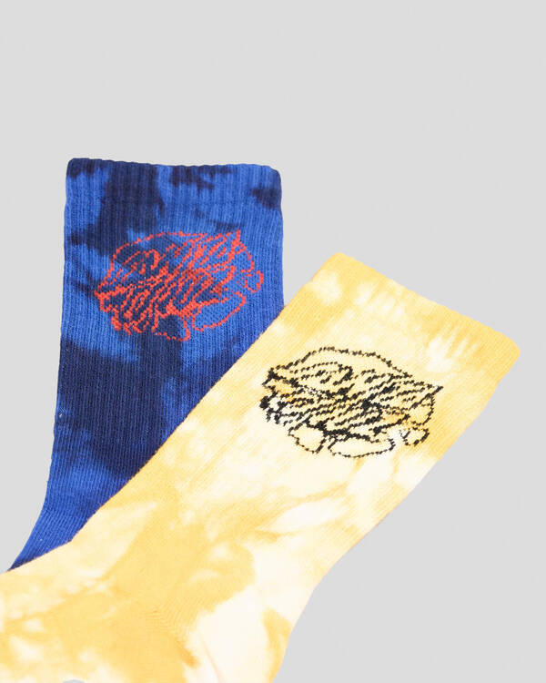 Santa Cruz Boys' Universal Oval Dot Socks 2 Pack for Mens