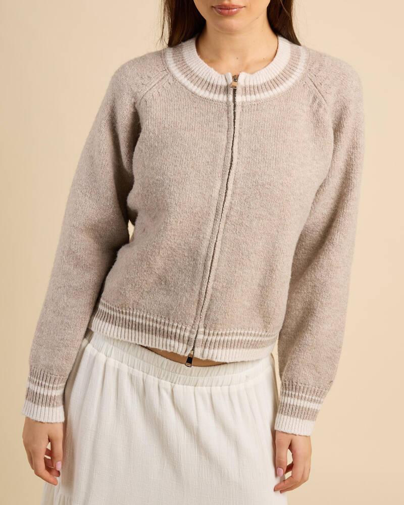 Ava And Ever Bowie Zip Knit Jumper for Womens