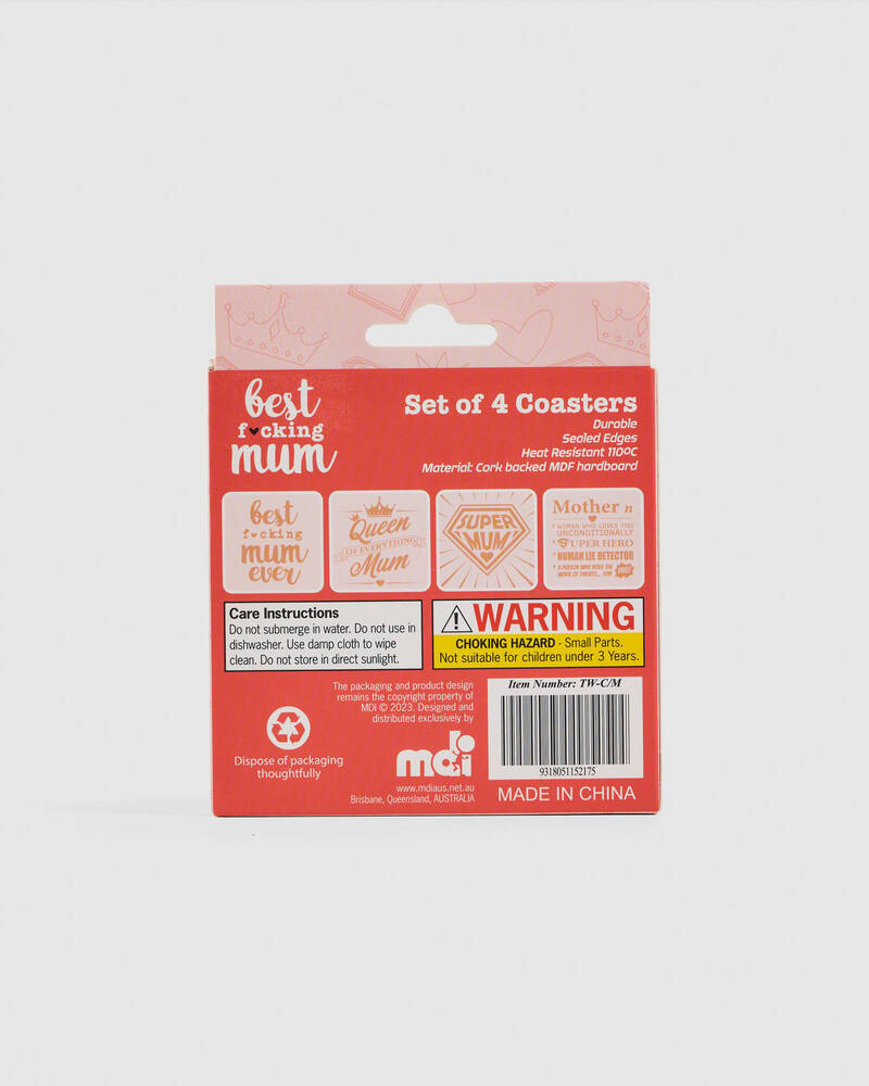 Get It Now Mum Coasters Set for Womens