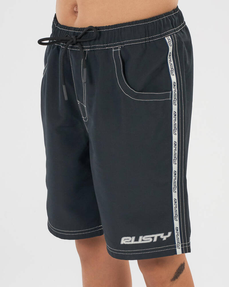 Rusty Boys' Flip Daddy Elastic Board Shorts for Mens