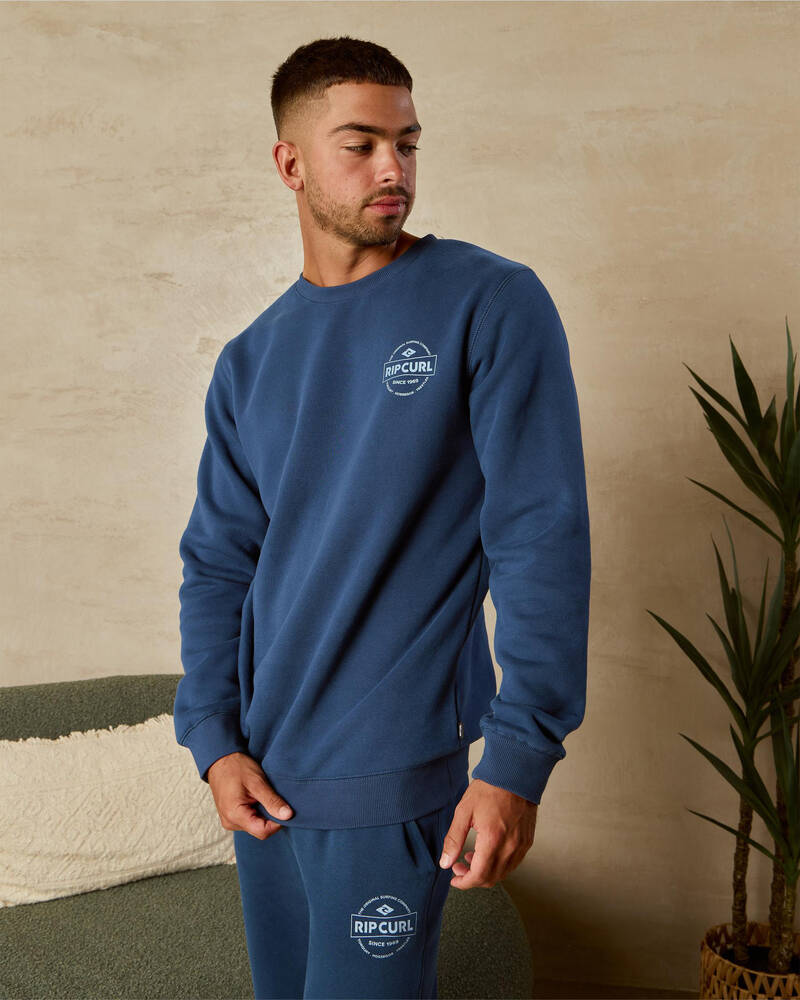 Rip Curl Stapler Crew Sweatshirt for Mens