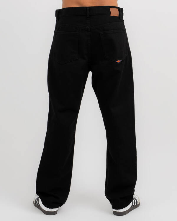 Quiksilver Baggy Black Black Jeans for Mens