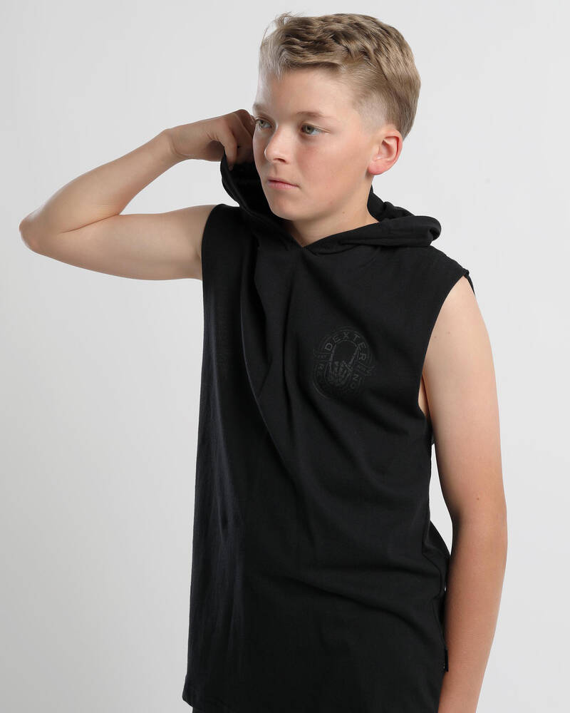 Dexter Boys' Hardcore Hooded Muscle T-Shirt for Mens