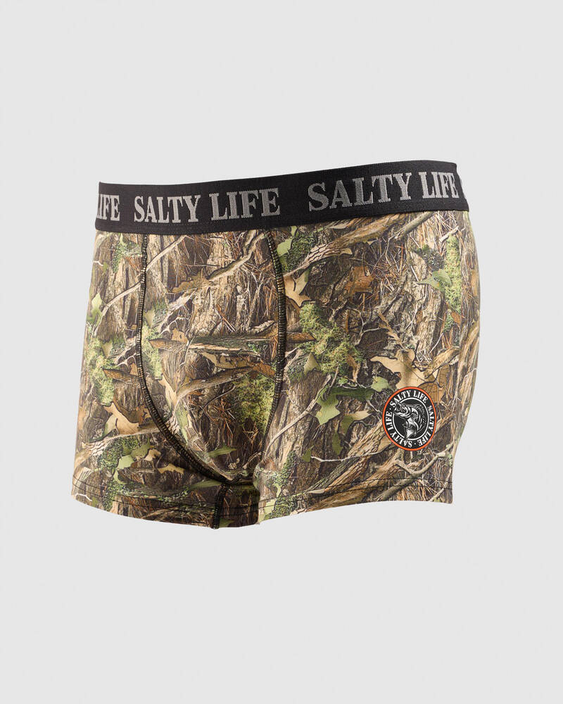 Salty Life Woodland Fitted Boxer Shorts for Mens