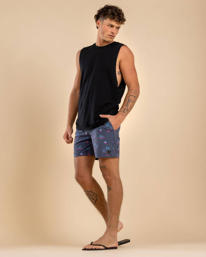 Lucid Gust Elastic Waist Shorts for Mens