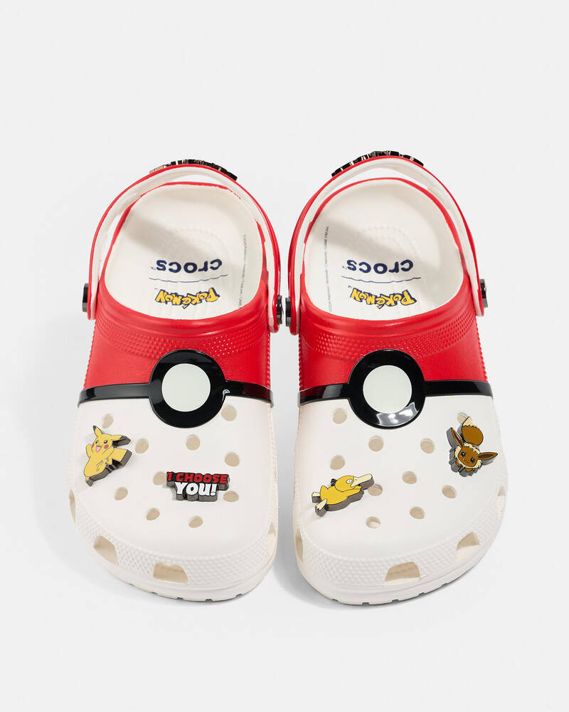 Crocs Kids' Pok&eacute;mon Pok&eacute; Ball Classic Clogs for Unisex