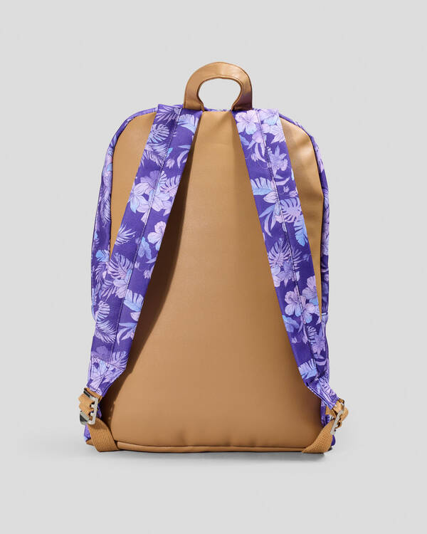 Mooloola Purple Palms Backpack for Womens