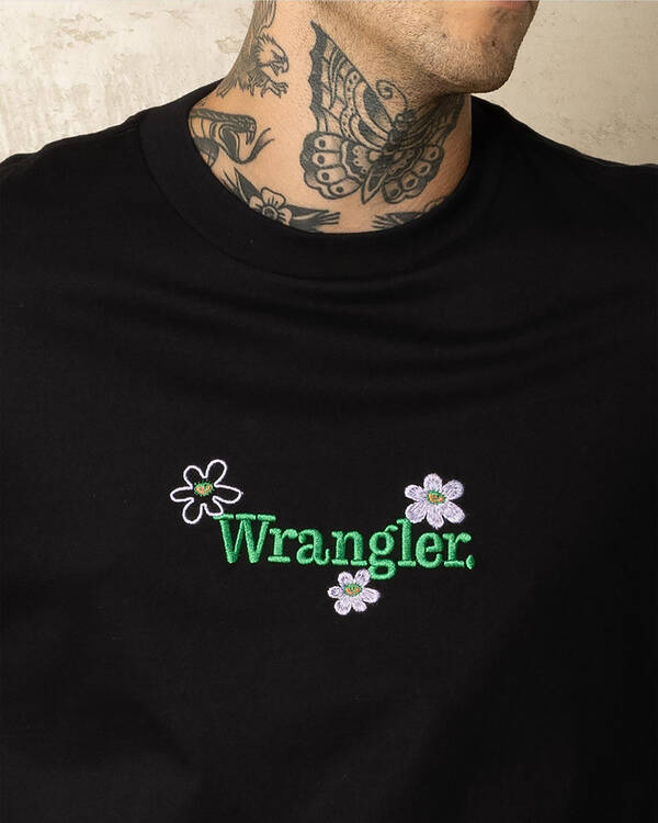 Wrangler Daisies Boxcar T-Shirt for Mens