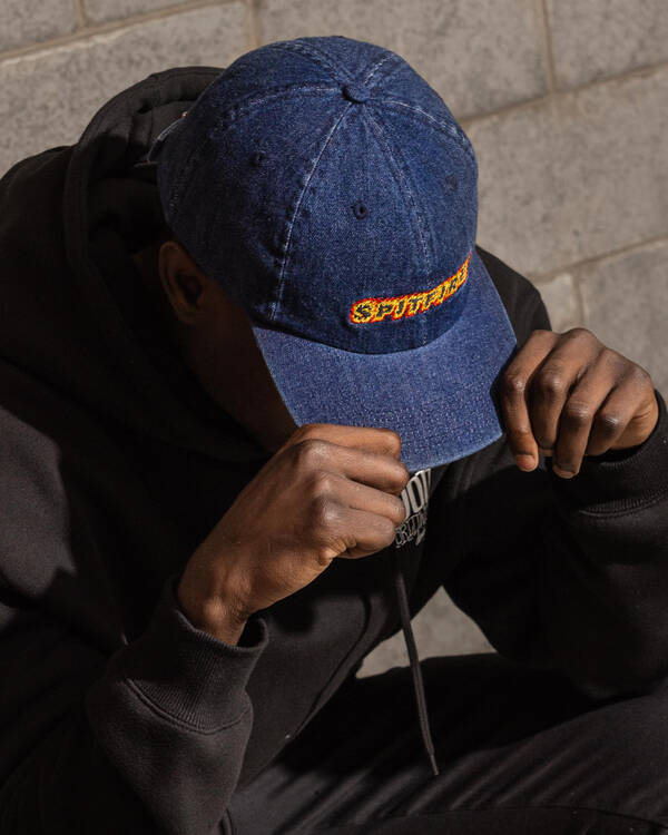 Spitfire Flames Script Strapback Cap for Mens