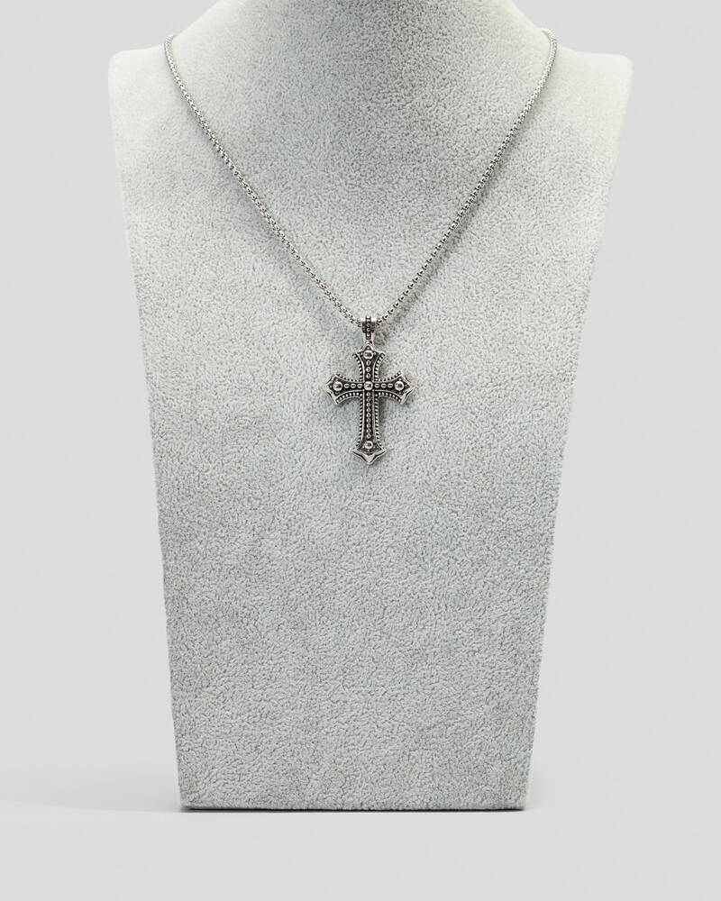 REPUBLIK Gothic Cross Necklace for Mens