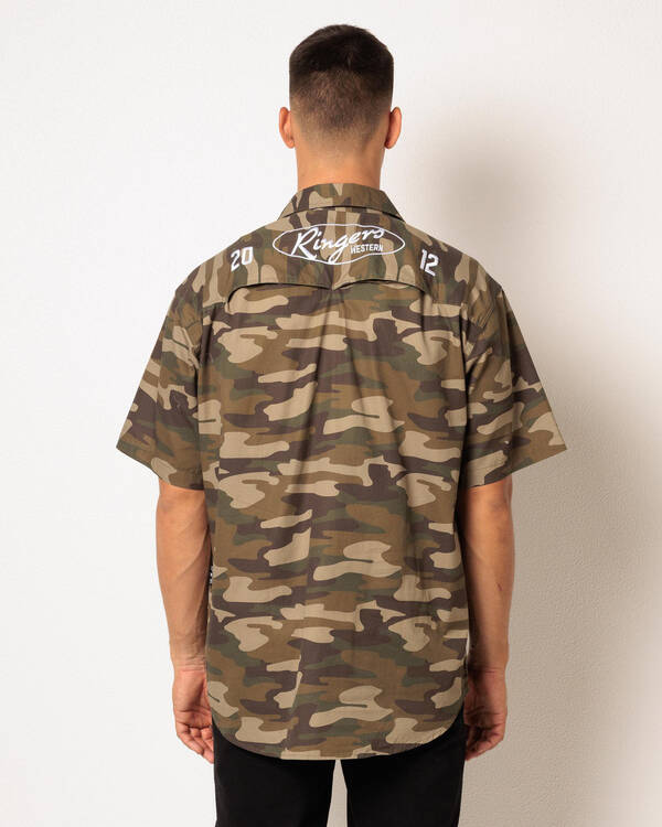 Ringers Western Bull Dodger Short Sleeve Shirt for Mens