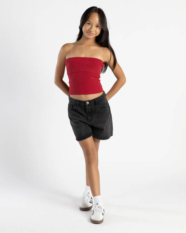 Ava And Ever Girls' Basic Knit Tube Top for Womens