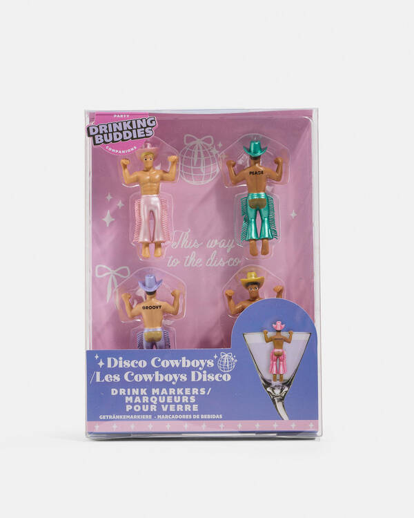 Disco Cowboy Drink Markers Set