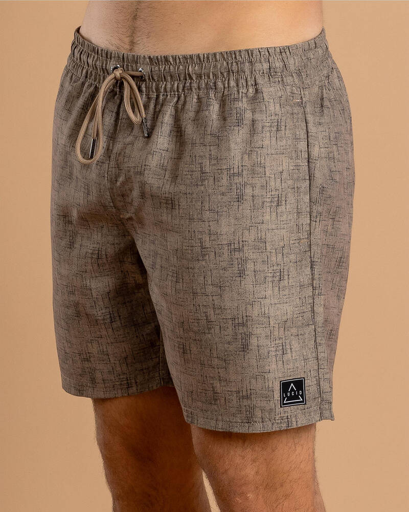 Lucid Encrypted Elastic Waist Shorts for Mens