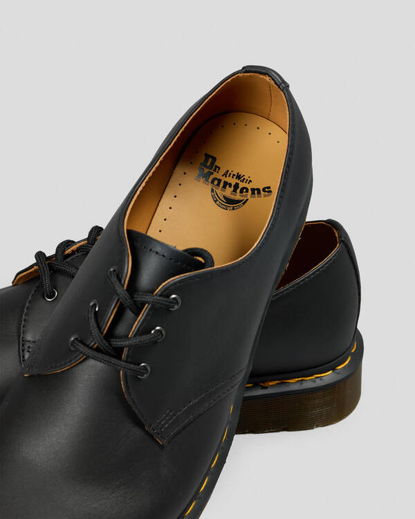 DR MARTENS 1461 3 Eye Shoe Black Nappa for Mens