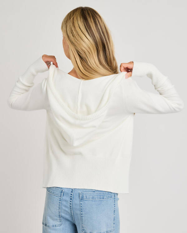Ava And Ever Cora Hooded Zip Knit Jumper for Womens
