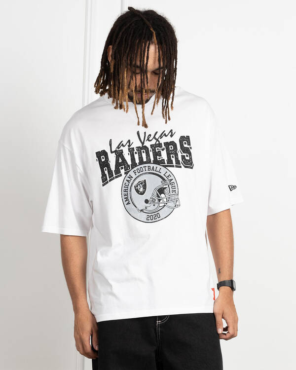 New Era Las Vegas Raiders Helmet Oversized T-Shirt for Mens
