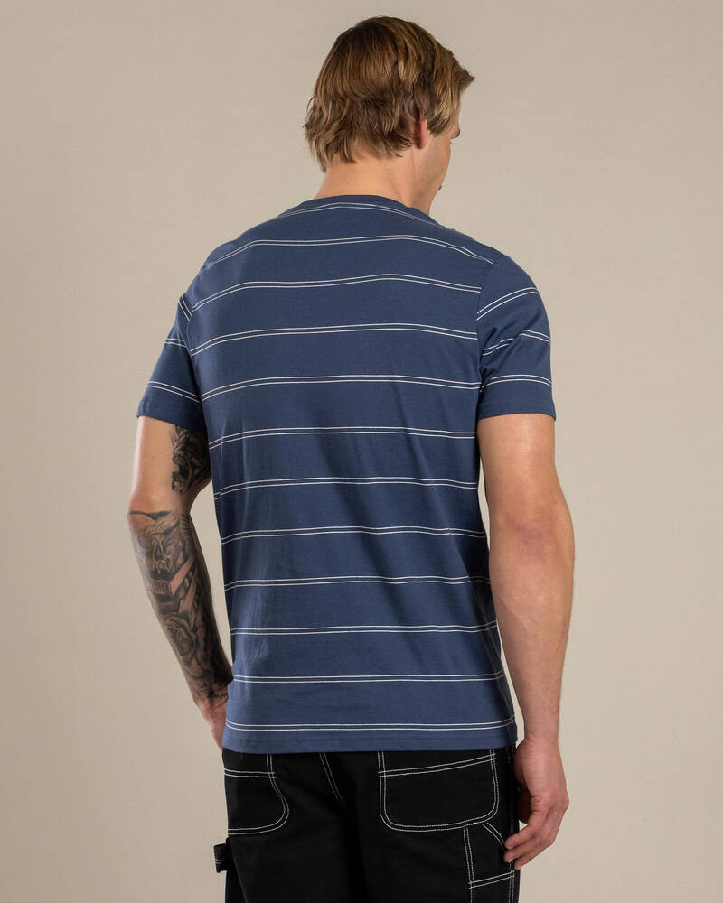 Rip Curl Plain Stripe T-Shirt for Mens