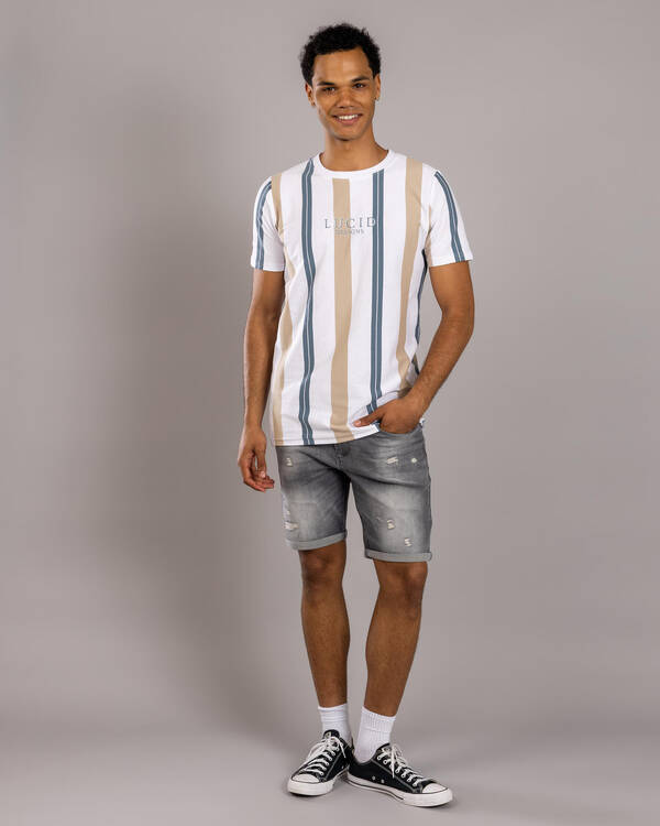 Lucid Vienna Denim Walk Shorts for Mens