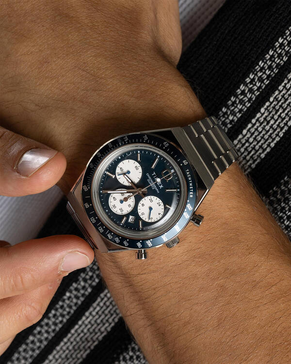 Timex Chronograph 40 mm Stainless Steel Watch for Mens