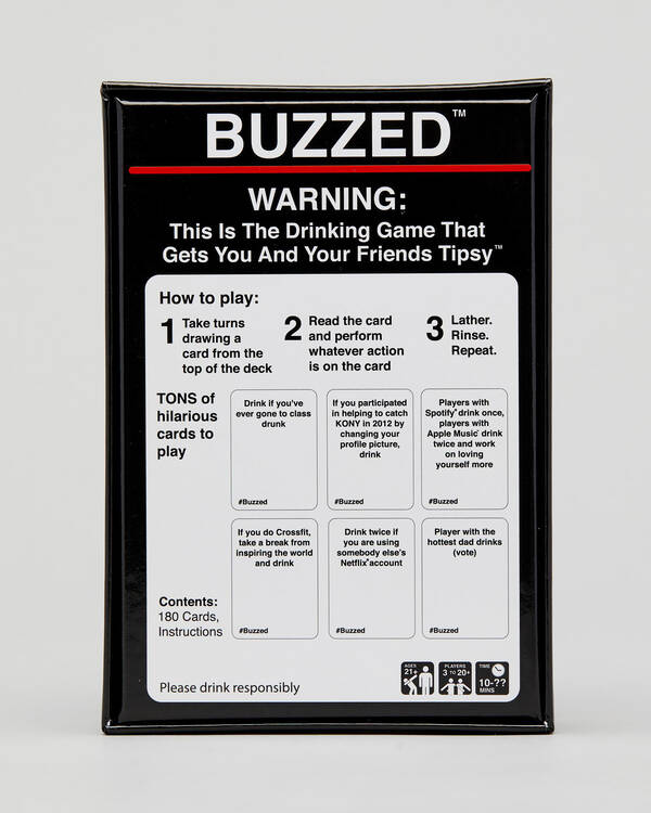 Get It Now Buzzed Card Game for Unisex