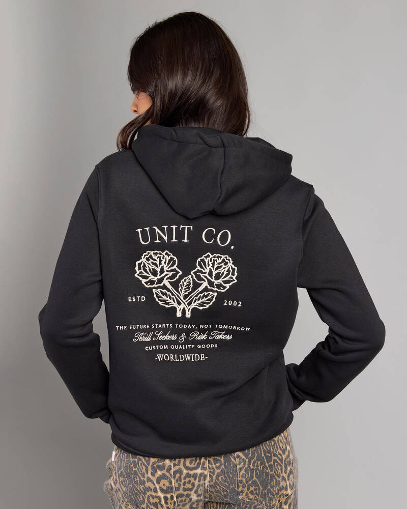 Unit Rosette Pullover Hoodie for Womens