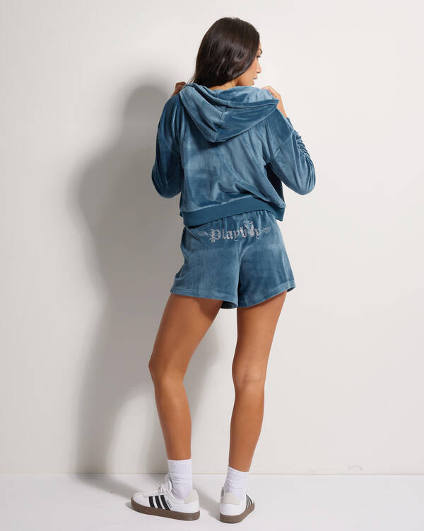 Playboy Bunny Angel Track Shorts for Womens