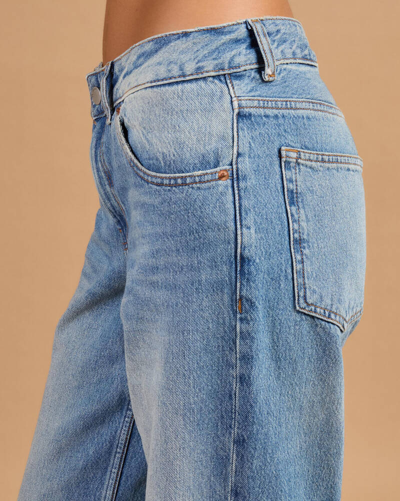 Dr Denim Rhue Low Wide Jeans for Womens