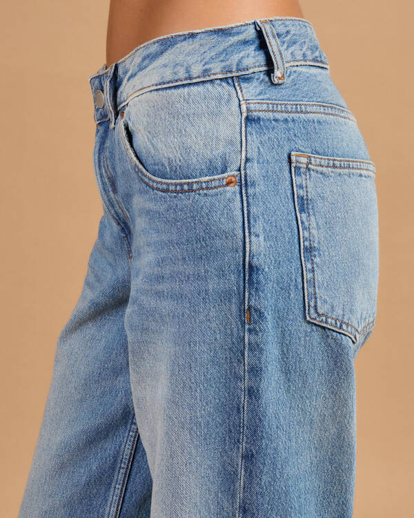 Dr Denim Rhue Low Wide Jeans for Womens