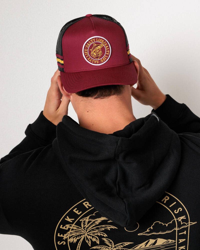Salty Life Once Bitten 4.0 Trucker Cap for Mens