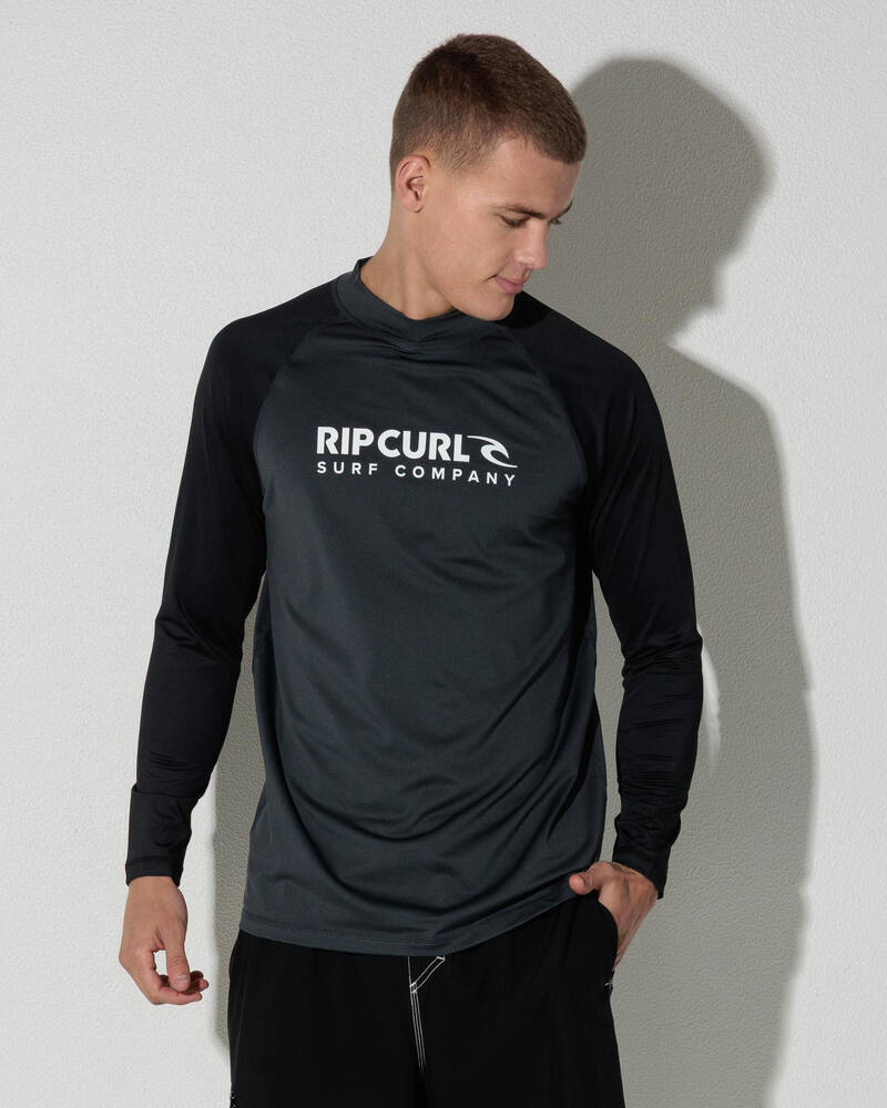 Rip Curl Shock Long Sleeve Rash Vest for Mens