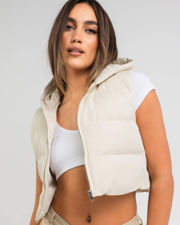Luvalot Obsessed With Me Puffer Vest for Womens