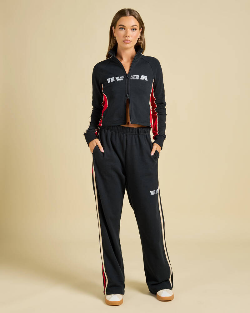 RVCA VA Track Zip Through Sweatshirt for Womens