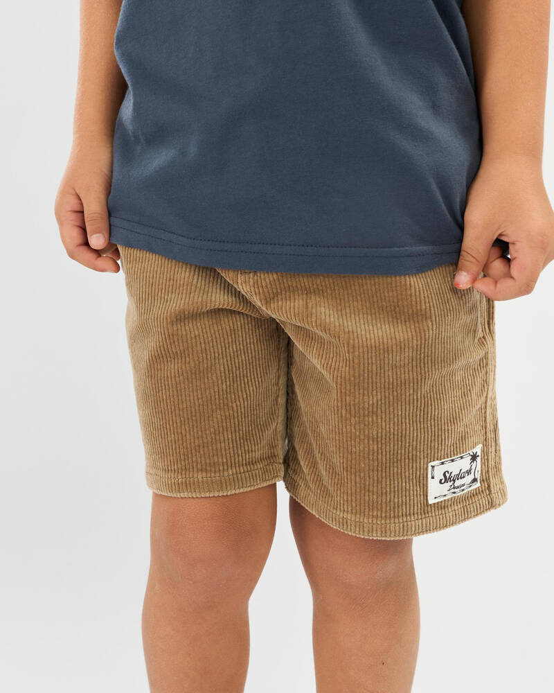 Skylark Toddlers' Cord Elastic Waist Shorts for Mens