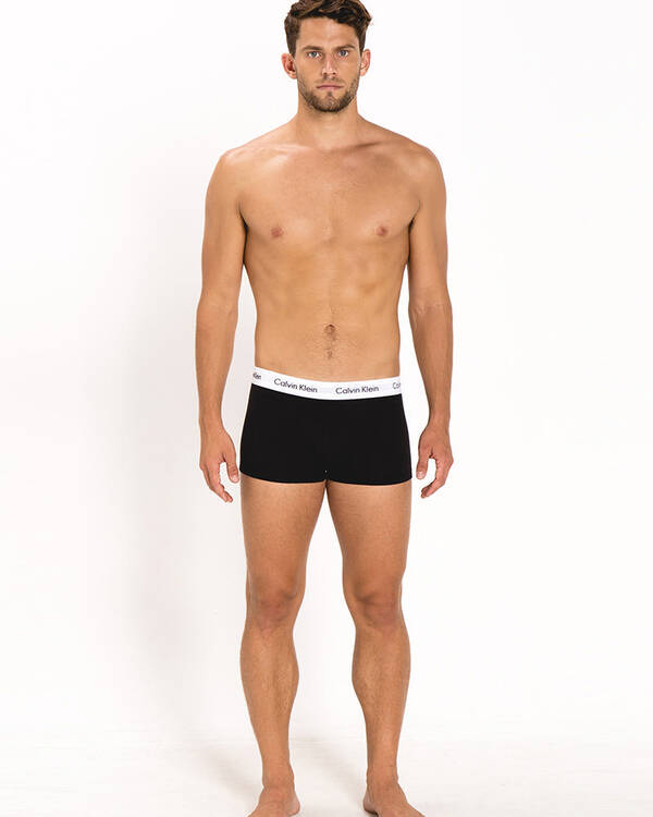 Calvin Klein Cotton Stretch Low Rise Trunks 3 Pack for Mens