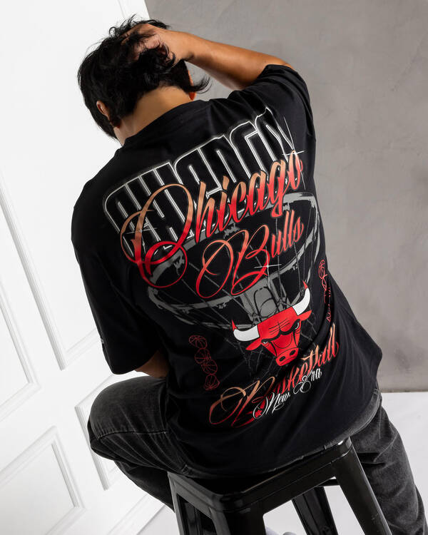 New Era Chicago Bulls Oversized Street T-Shirt for Mens