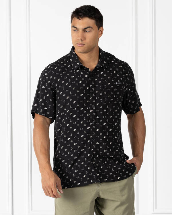 The Mad Hueys Anchor Bones Short Sleeve Shirt for Mens