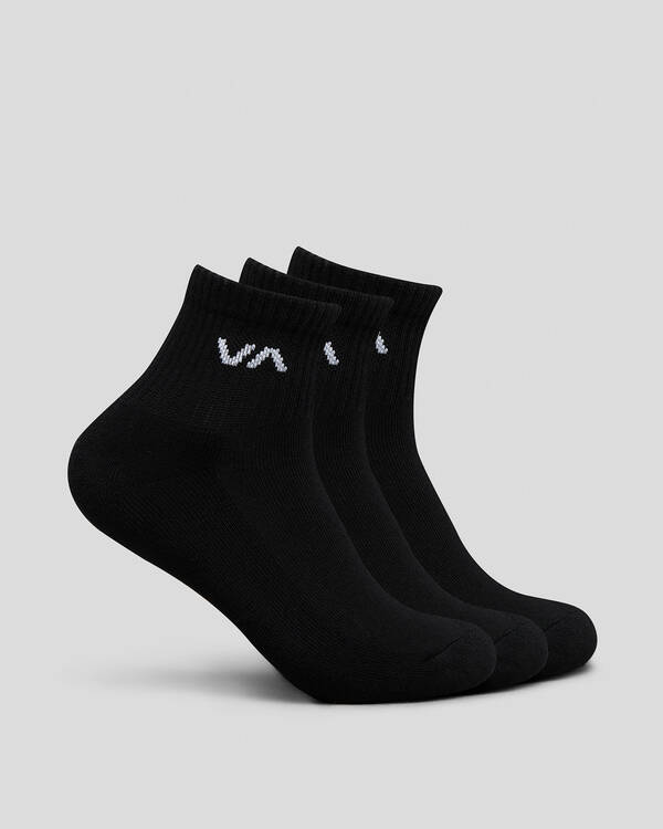 RVCA Women's VA Mini Crew Sock Pack for Womens