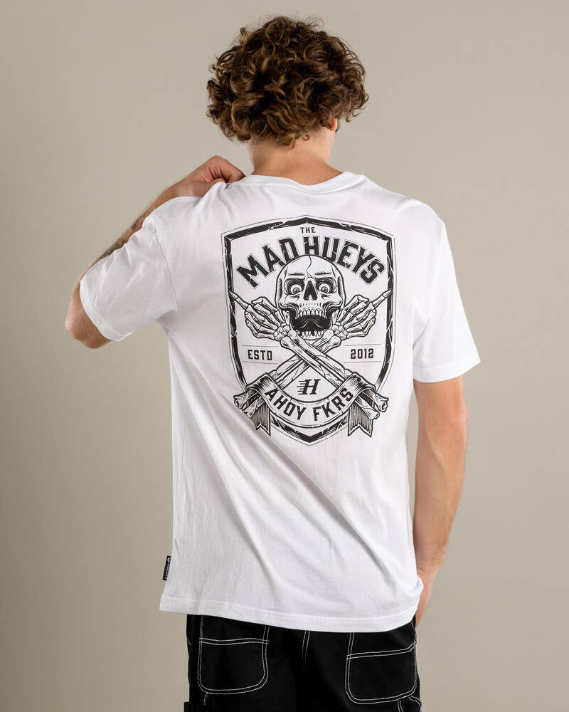 The Mad Hueys Ahoy Fkrs Shield T-Shirt for Mens