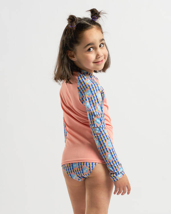 Roxy Toddlers' Tiles Long Sleeve Rash Vest Set for Womens