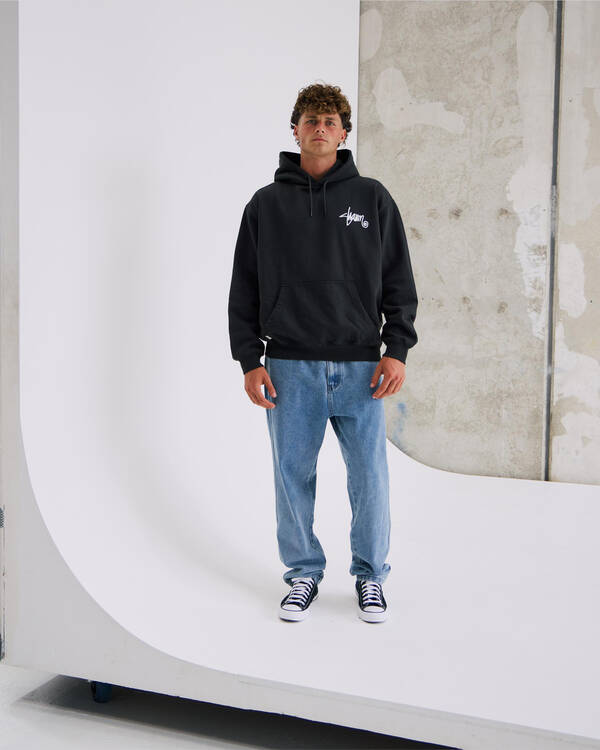S-Double Embroided Denim Standard Jeans for Mens