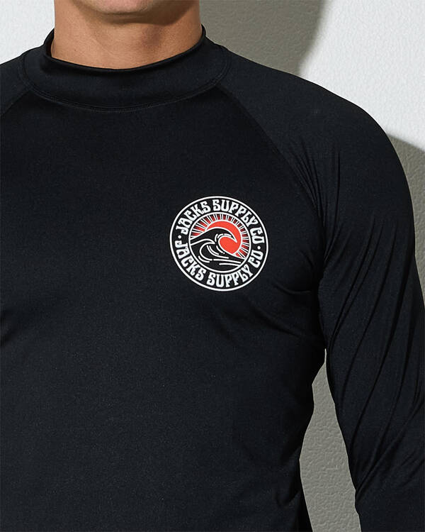 Jacks Rising Sun 2.0 Long Sleeve Rash Vest for Mens